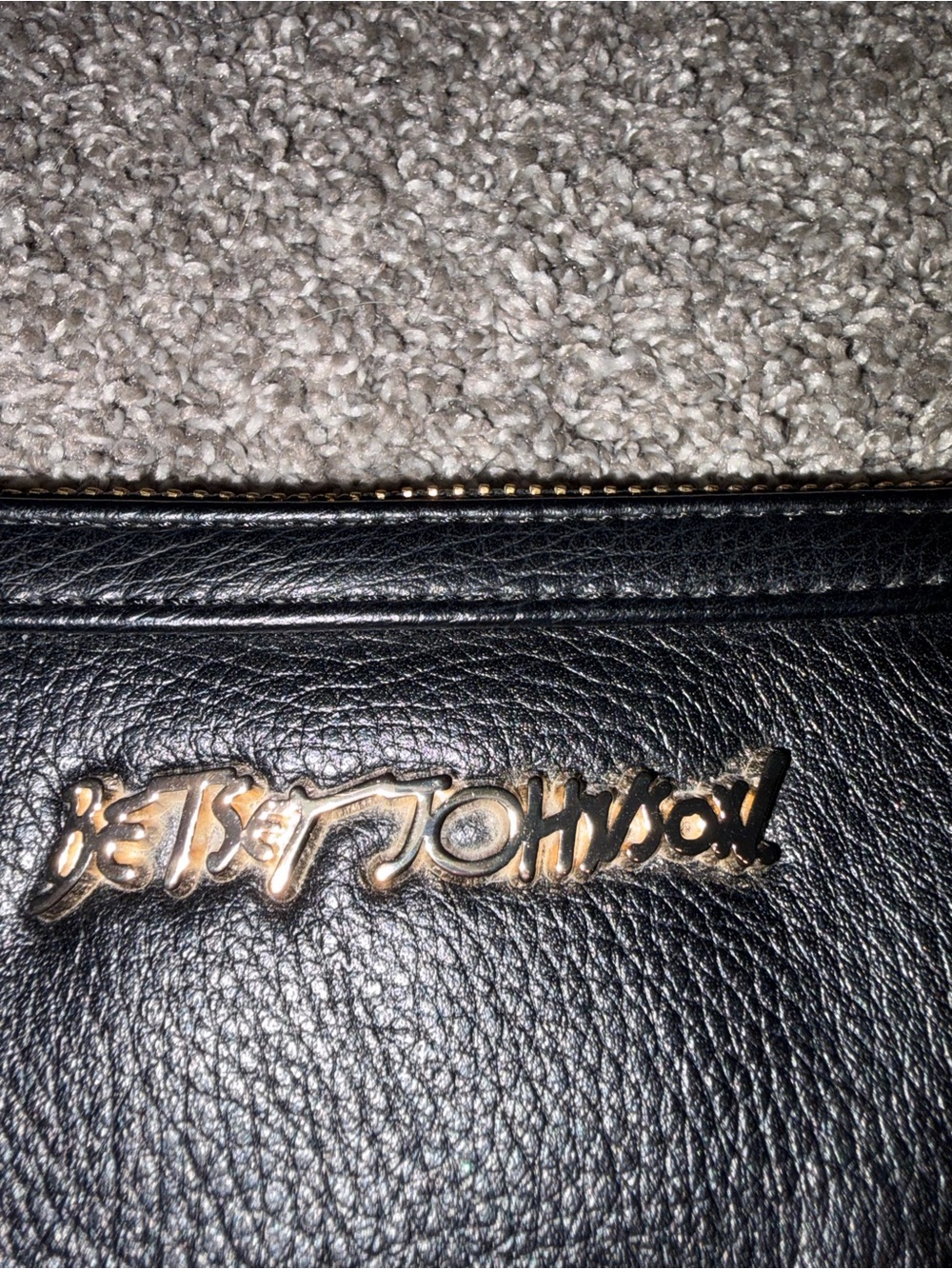 Betsey Johnson Black Floral Embroidered Wristlet Clutch - Picture 3 of 8